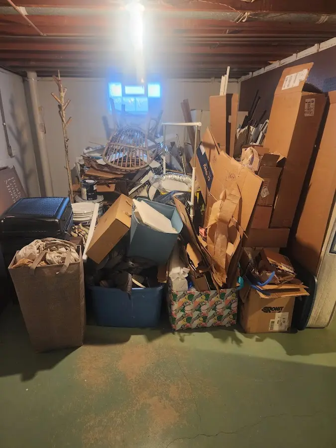 Roll-off dumpster container at job site for Concrete Dumpster Rental in Crownpoint